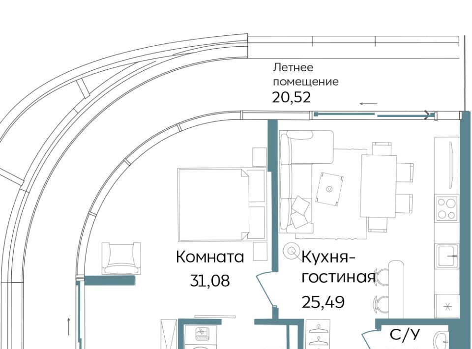 квартира г Саки ул Морская TEMPO фото 1