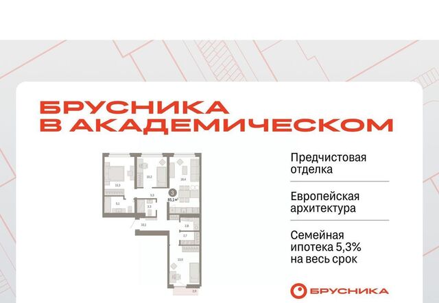 Академический Чкаловская ЖК Брусника в Академическом 19-й кв-л фото