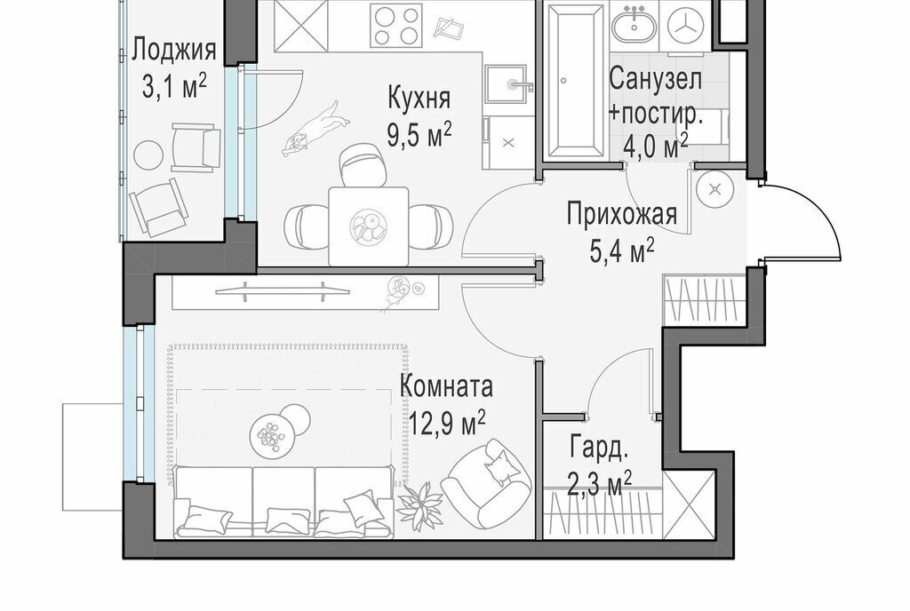 квартира г Пушкино микрорайон Новое, к 20, Бабушкинская фото 1