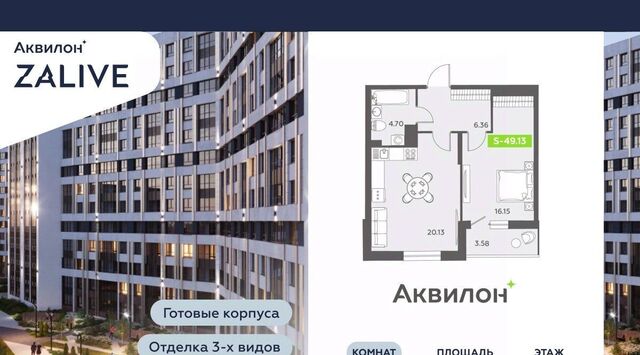 метро Василеостровская б-р Головнина 6к/1 ЖК Аквилон ZALIVE округ Гавань фото