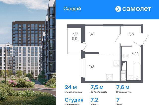 р-н Красносельский ЖК «Сандэй» 7/2 муниципальный округ Константиновское фото