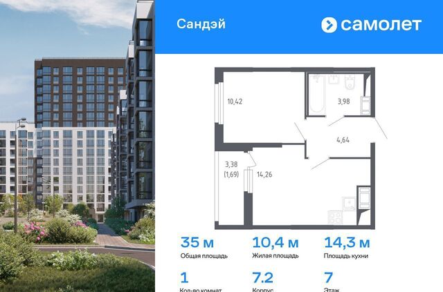 ЖК «Сандэй» 7/2 муниципальный округ Константиновское фото