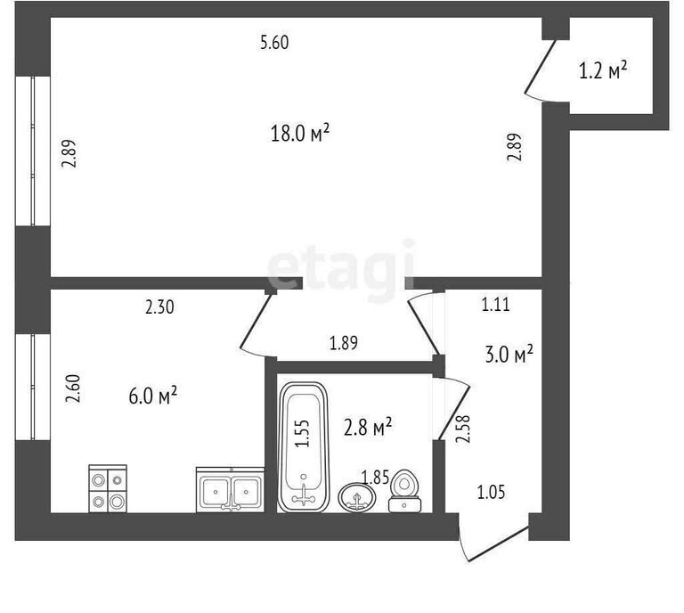 квартира г Стерлитамак ул Голикова 11 фото 1