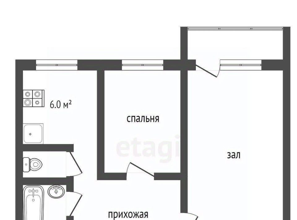 квартира г Выкса мкр Центральный 10а фото 2