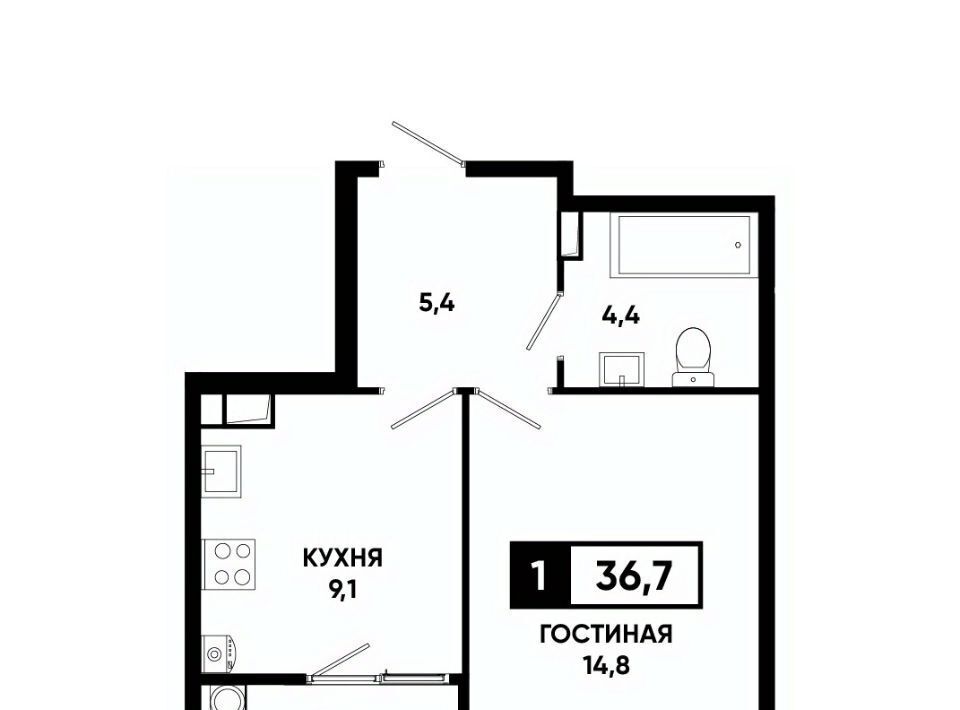 квартира г Ставрополь р-н Промышленный пр-кт Российский 18к/3 фото 1