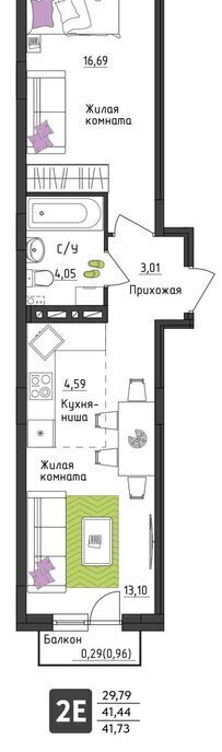 квартира г Пермь р-н Орджоникидзевский ул Верхне-Вишерская 40 фото 1