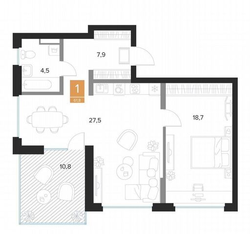 квартира р-н Центральный ул Лысая Гора 15 фото