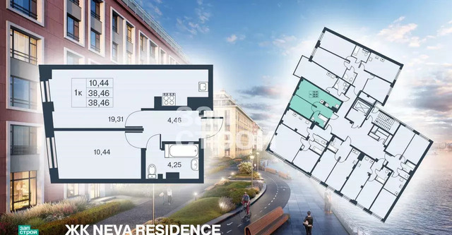 метро Чкаловская дом 15 ЖК Neva Residence округ Петровский фото