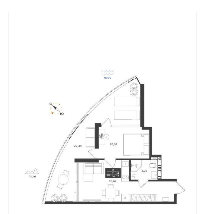 квартира г Алушта с Виноградное ул Сусловой 3 фото 1