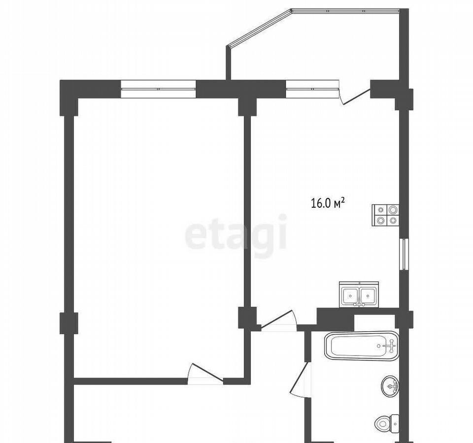 квартира г Ханты-Мансийск Самаровская ул., 8к 1 фото 8