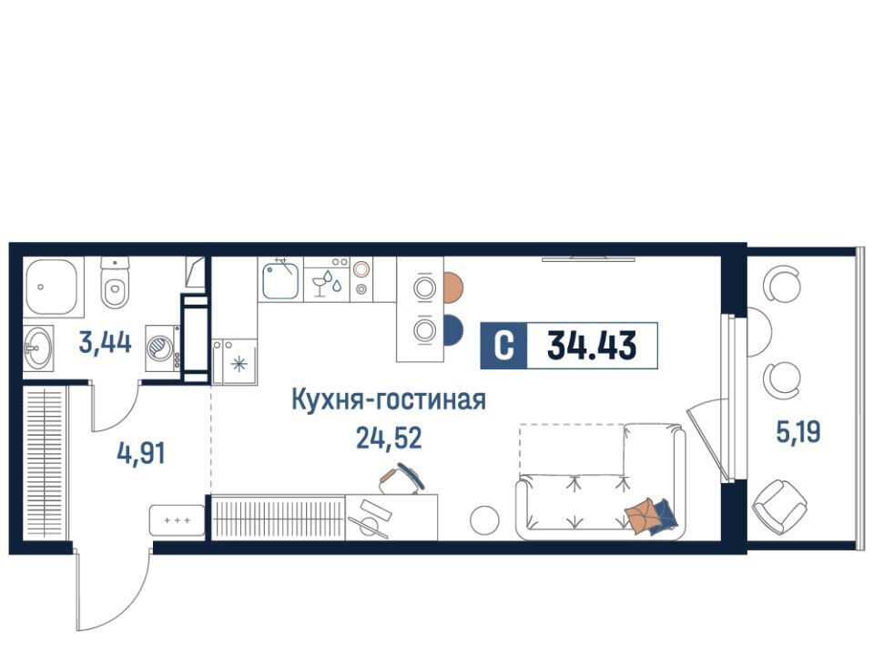квартира р-н Всеволожский г Мурино ЖК "Максималист" Девяткино фото 1
