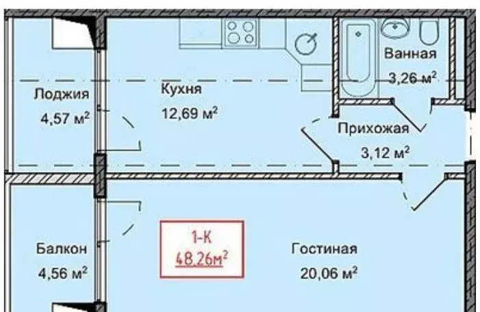 квартира г Избербаш ул Им Р.Зорге 43к/1 фото 2