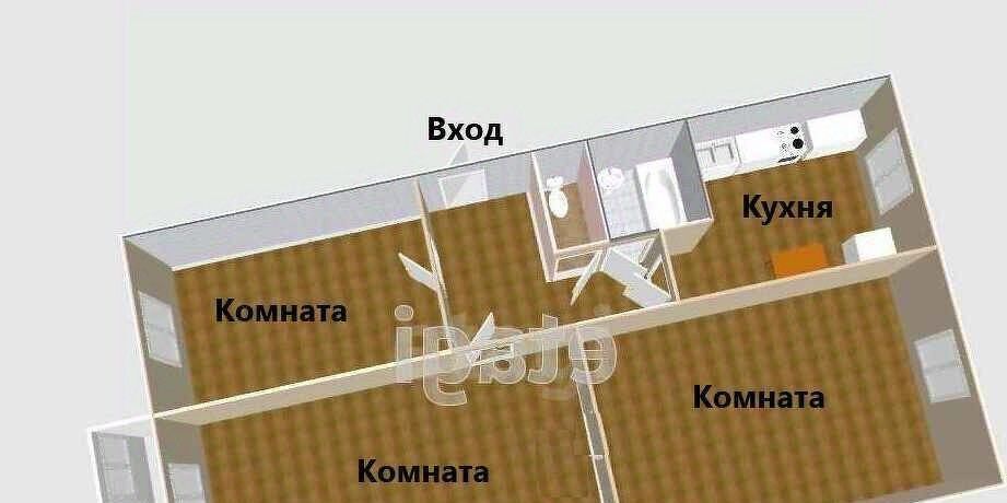 квартира г Южно-Сахалинск ул имени Космонавта Поповича 108 фото 2
