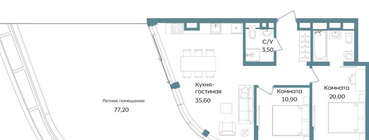 квартира г Саки ул Морская TEMPO фото 1