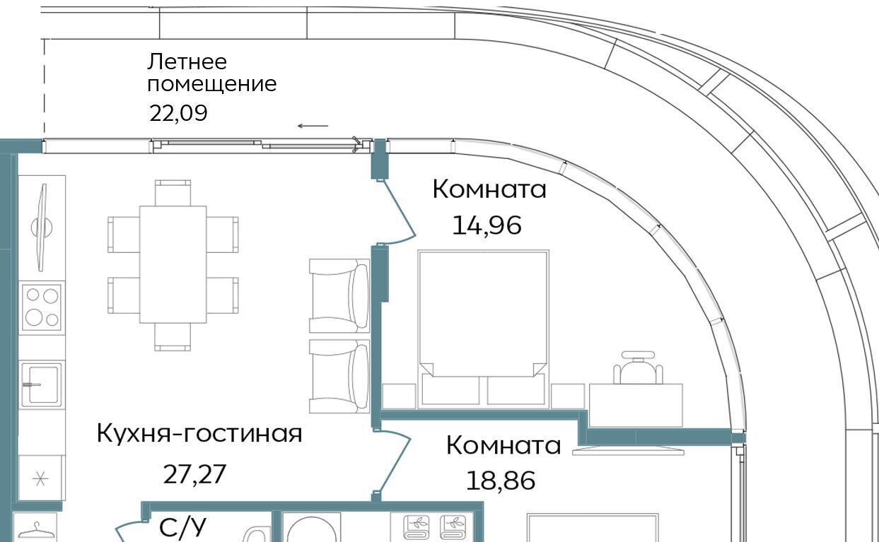 квартира г Саки ул Морская TEMPO фото 1
