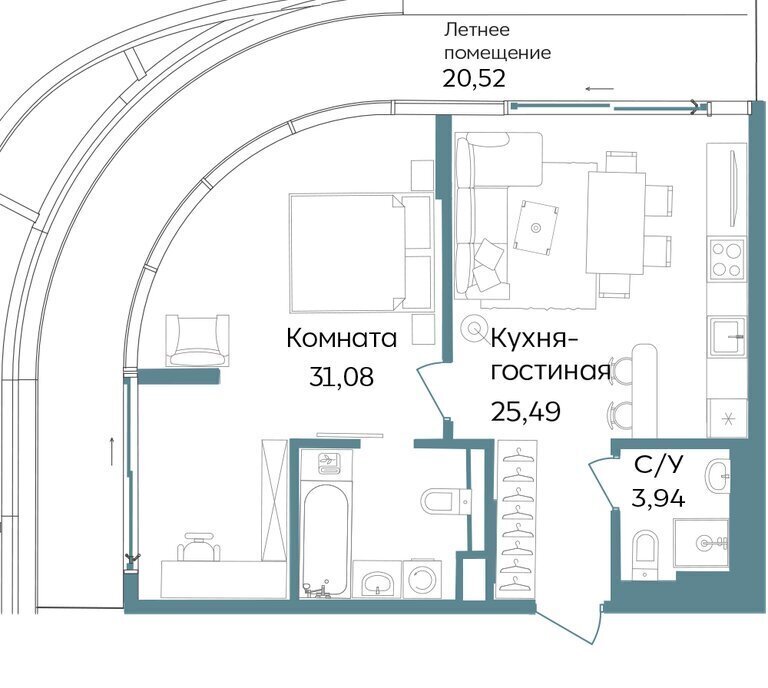 квартира г Саки TEMPO курортный кластер Темпо фото 1