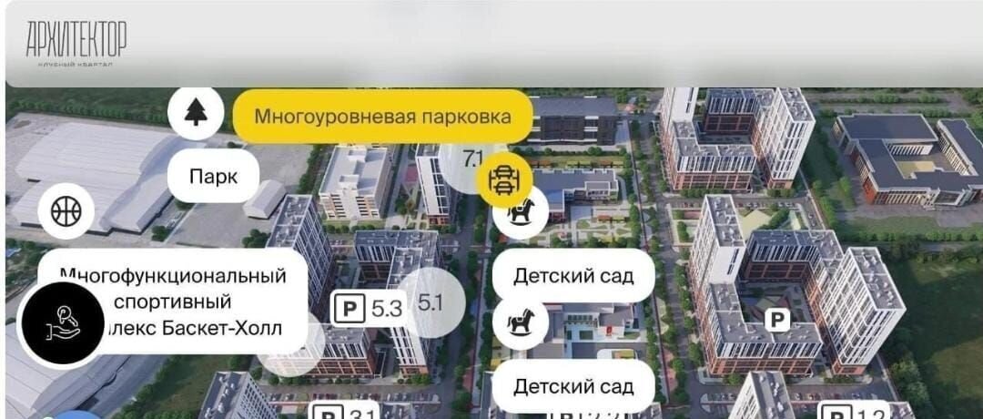 машиноместо г Краснодар р-н Прикубанский ул Наставников 10 фото 5