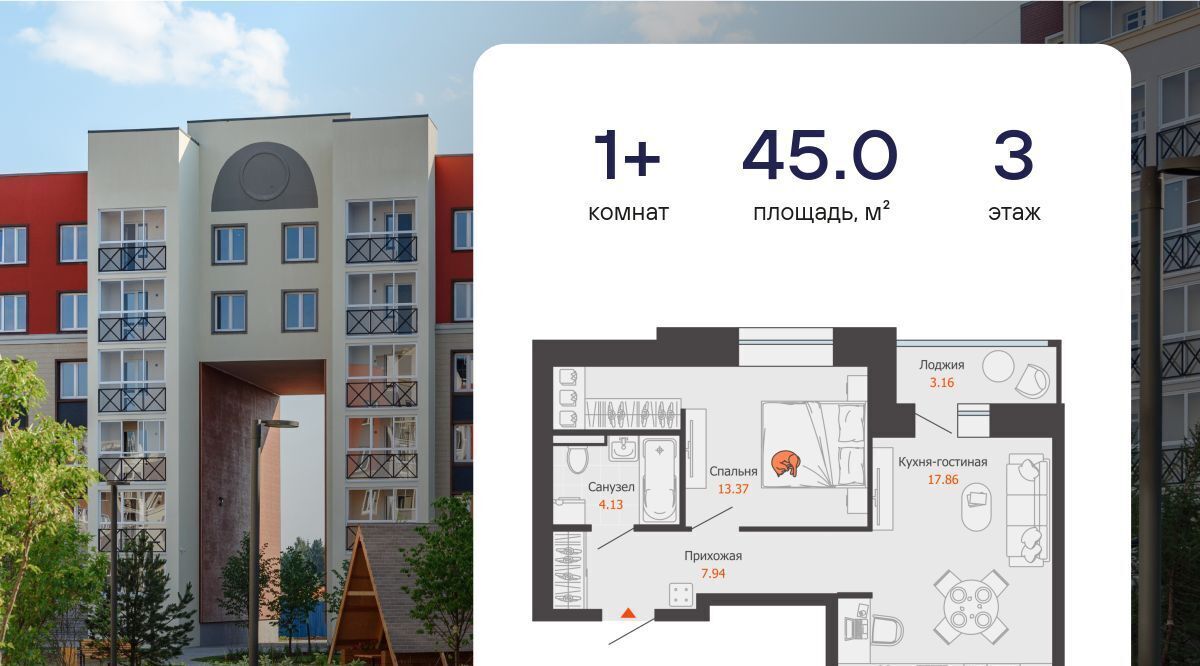 квартира г Киров р-н Ленинский ЖК Урванцево Знак жилой комплекс фото 1