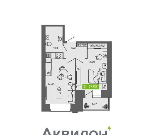 квартира г Северодвинск ш Архангельское 2 ЖК «Аквилон Listva» очередь фото 1