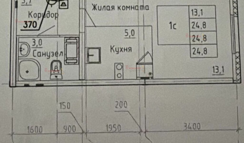 квартира г Екатеринбург ул Евгения Савкова 17а Площадь 1905 Года фото 1