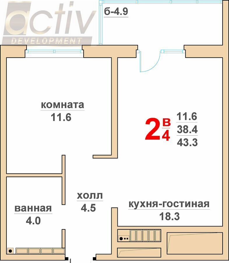 квартира г Верхняя Пышма пр-кт Успенский 113г/113д фото 2
