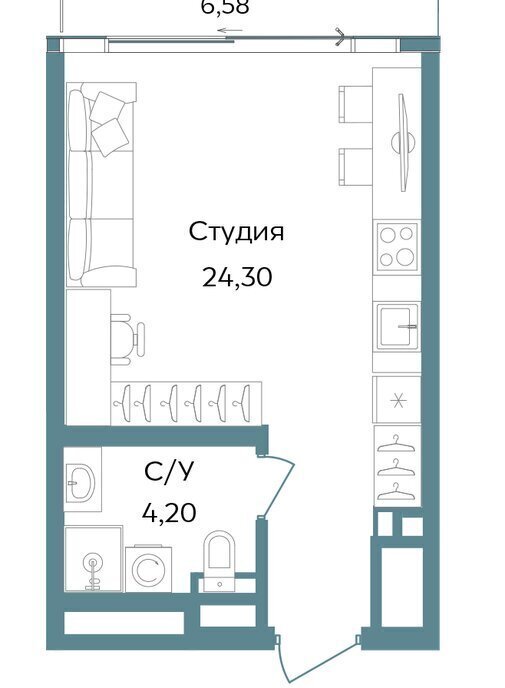 квартира г Саки курортный кластер Темпо фото 1