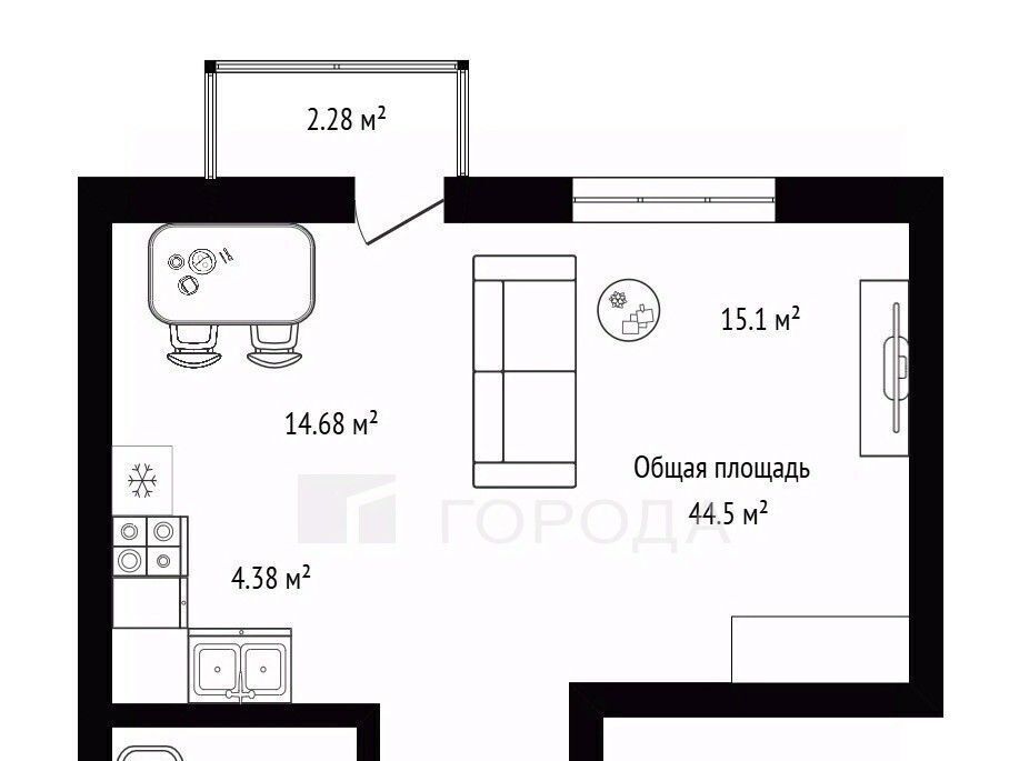 квартира г Новосибирск Заельцовская ш Дачное 20б фото 2
