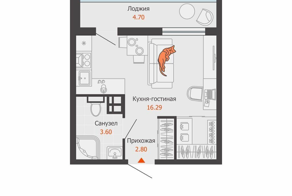 квартира г Ульяновск р-н Заволжский Новый Город ЖК «Светлые кварталы» 3 Город фото 1