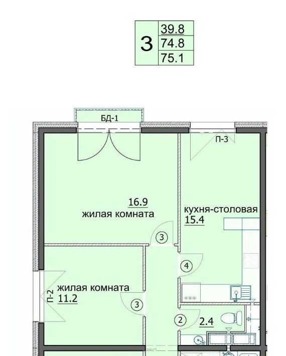 квартира г Пенза р-н Октябрьский ул Яшиной 6 фото 1