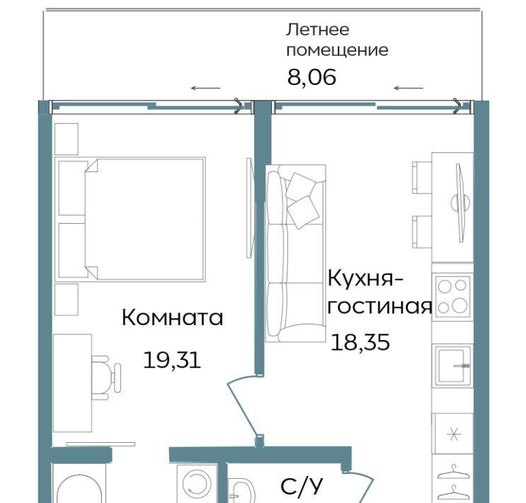 квартира г Саки ул Морская TEMPO фото 1