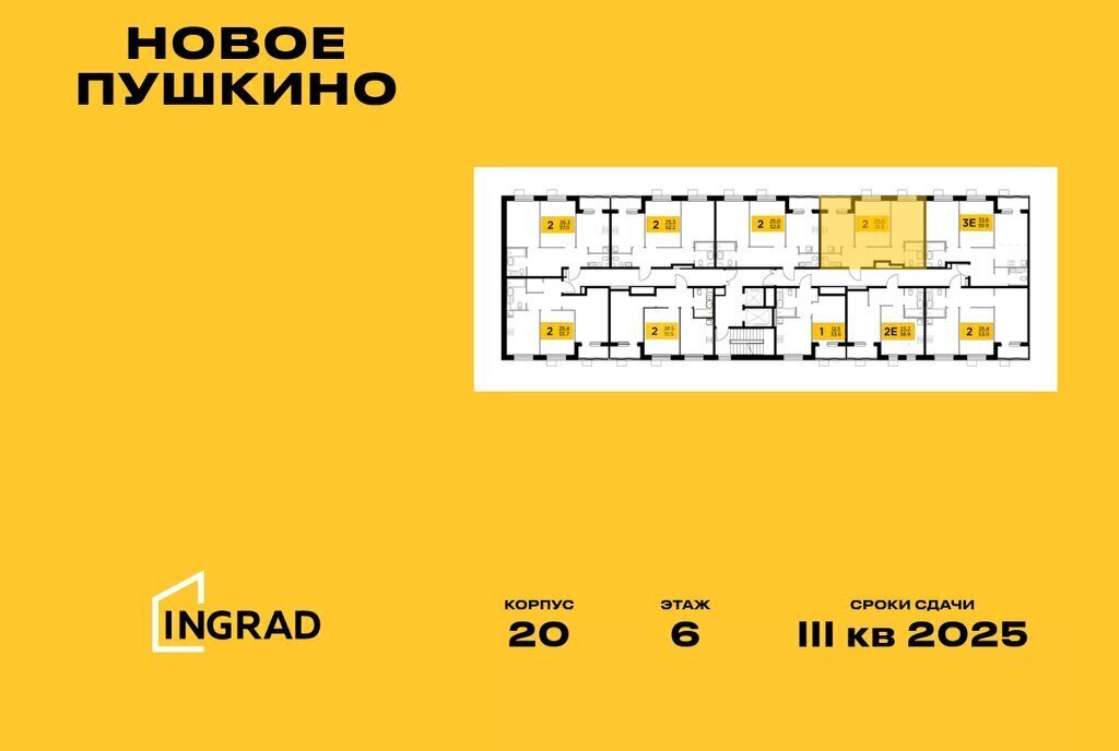 квартира г Пушкино микрорайон Новое, к 20, Бабушкинская фото 2