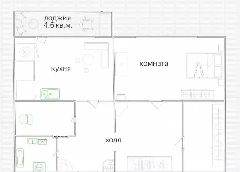 квартира г Люберцы пр-кт Гагарина 26к/1 мкр-н Красная Горка, Некрасовка фото 8