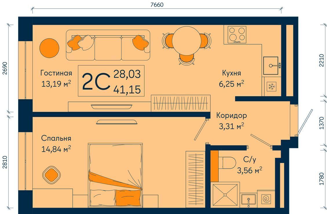 квартира г Уфа р-н Ленинский ул Ахметова корп. 2 фото 30