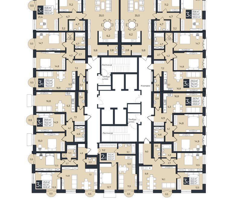 квартира г Уфа р-н Советский ул Ленина 190к/1 фото 2