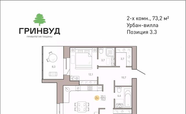 р-н Советский Клубный Гринвуд кв-л фото