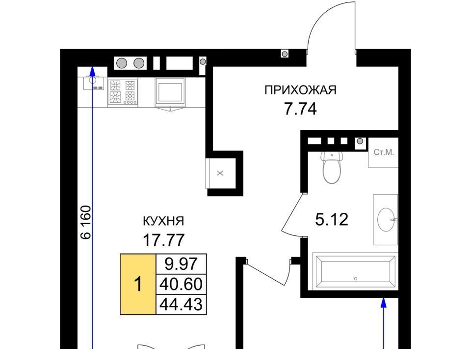 квартира р-н Гурьевский г Гурьевск ЖК «Включи» фото 1