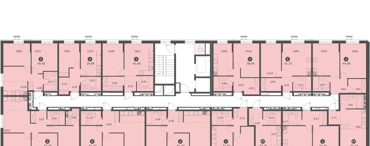 квартира г Владивосток р-н Первомайский ЖК «Клуб 25» 1 фото 2