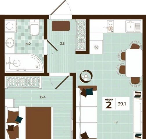 квартира р-н Центральный ул Академика Насоновой 3 фото