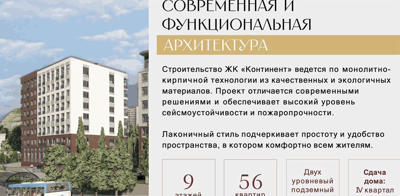 квартира г Алушта ул Пуцатова ЖК «Континент» фото 7