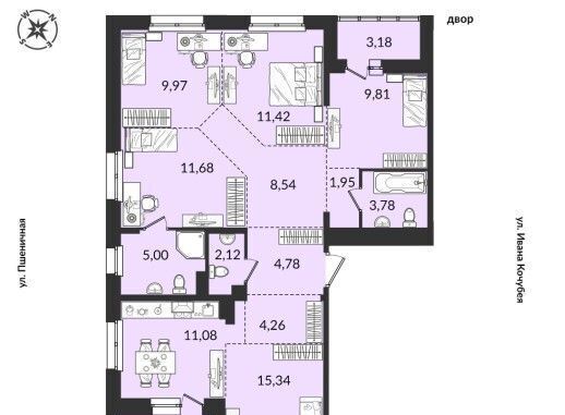 квартира г Иркутск р-н Правобережный ул Ивана Кочубея 2/3 фото квартира г Иркутск р-н Правобережный ул Ивана Кочубея 2/3 фото