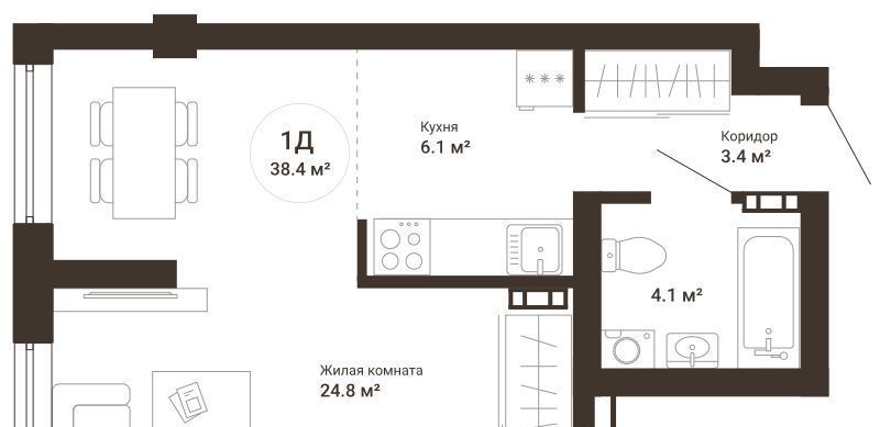 квартира г Екатеринбург Ботаническая ул 2-я Новосибирская 12 фото 1