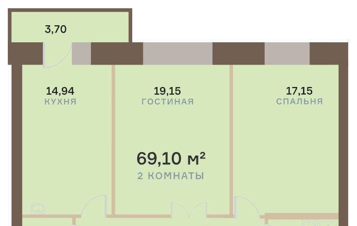 квартира г Красноярск р-н Свердловский наб Южная 10 фото 1