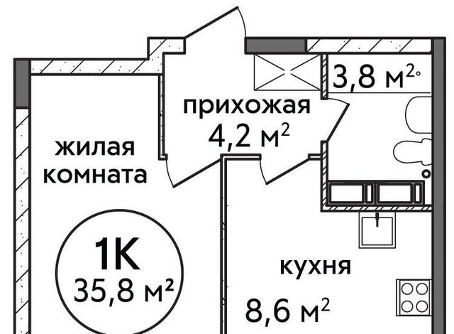 квартира г Нижний Новгород Заречная ЖК «Подкова на Цветочной» 9 фото