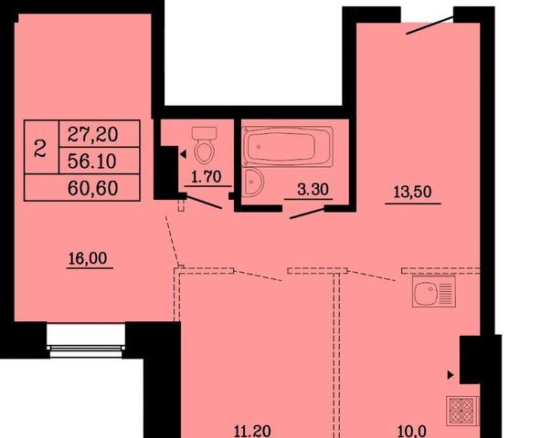 квартира г Омск р-н Советский ул Малиновского 16к/1 фото