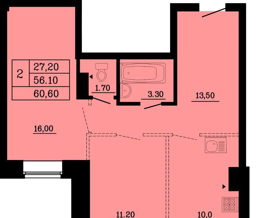 квартира г Омск р-н Советский ул Малиновского 16к/1 фото 1