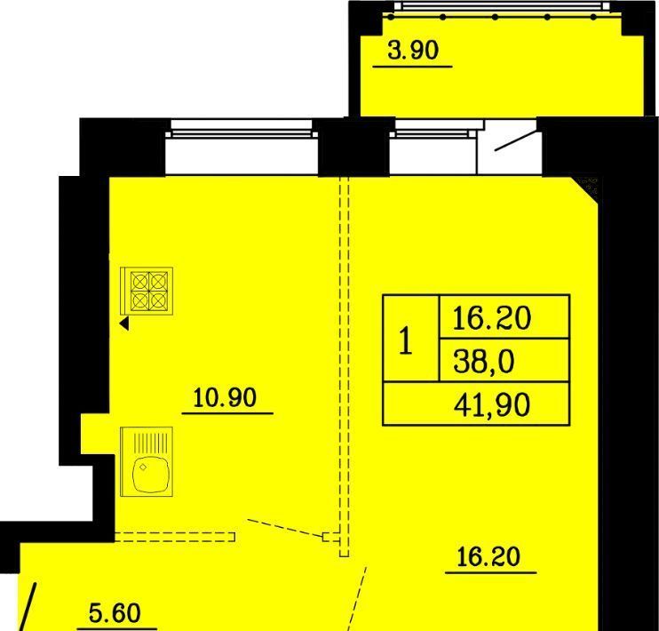 квартира г Омск р-н Советский ул Малиновского 16к/1 фото 1