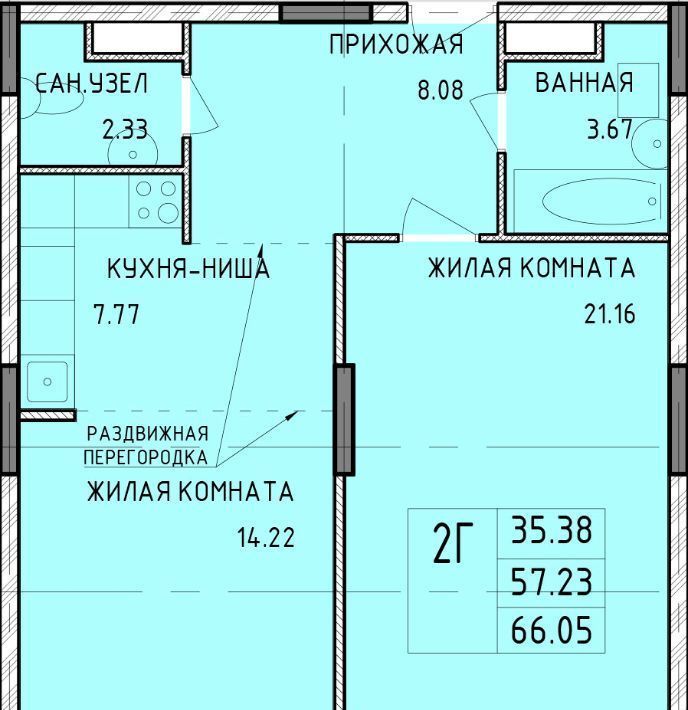 квартира г Тула р-н Центральный Юго-Восточный фото 1