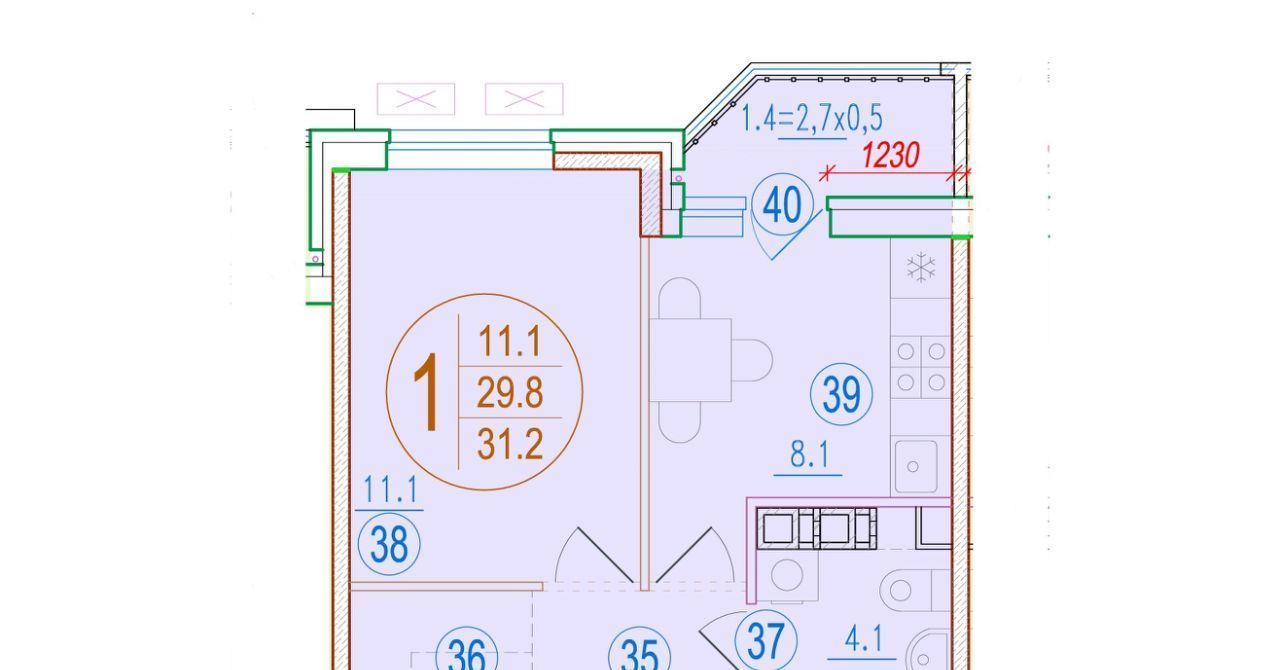 квартира г Краснодар р-н Прикубанский ул им. генерала Корнилова фото 1