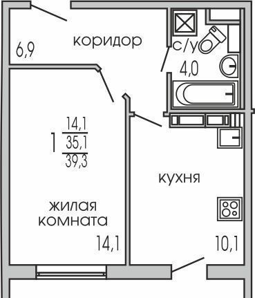 квартира г Набережные Челны р-н Комсомольский ул Авангардная 53а фото