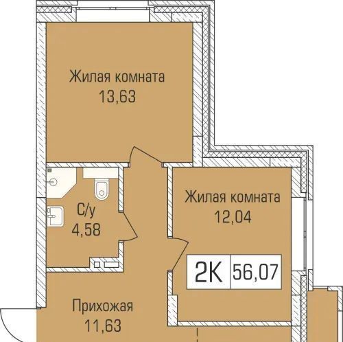 квартира г Новосибирск Заельцовская ул Василия Клевцова 3 фото 1